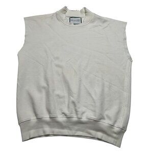 Alex Eagle Sporting Club High Neck Tank Top in White